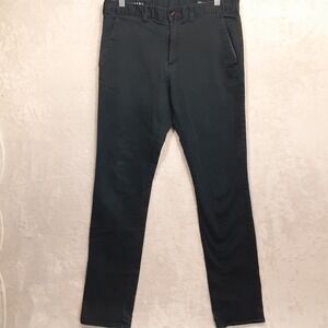 BULLHEAD Mens Casual Pants Sz.31x32/Faded Black/Skinny/RN#09033/Flat Front/Chino